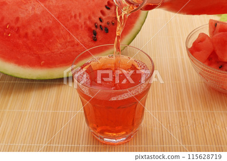 Fresh watermelon juice 115628719