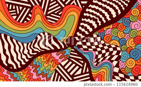 Abstract hippie decor. Abstract hippie decor. 115628960