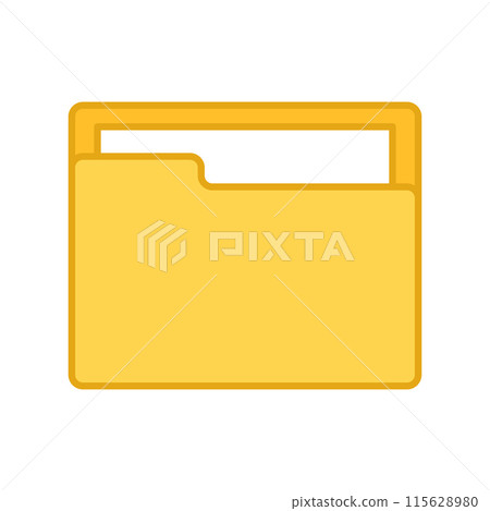 Folder icon. Document symbol. File icon. Computer folder. 115628980