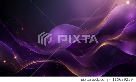 Gorgeous purple and gold background 115629239