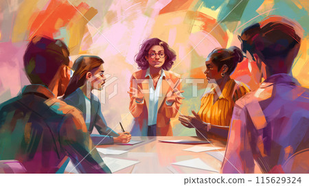 Engaging in a comprehensive discussion about inclusive leadership and its impact on non-binary and transgender team members in a professional workplace setting. Including mentorship. Diversity 115629324