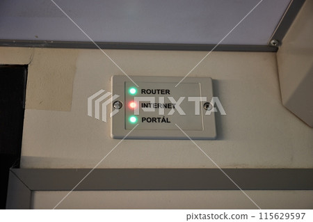 Train wifi internet indicator lights 115629597