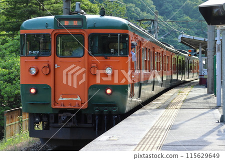 [JR-V] Hakubi Line 115 series (Shonan color train: Okayama⇔Niimi) 115629649
