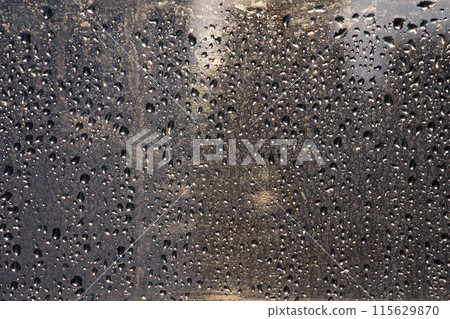 Condensation on dirty window. Badly insulated apartments Condensation on dirty window. Badly insulated apartments 115629870