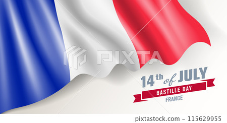 France Bastille day vector banner, greeting card France Bastille day vector banner, greeting card 115629955