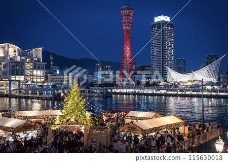 Harborland night view: Christmas market Harborland night view: Christmas market 115630018