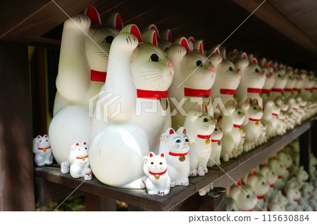 Japan Tokyo Daikeizan Gotokuji Maneki Neko Japan Tokyo Daikeizan Gotokuji Maneki Neko 115630884