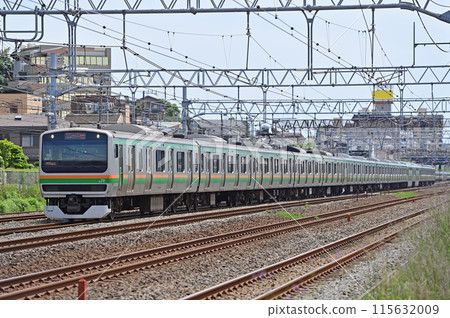 Tokaido Main Line Ofuna-Totsuka JR East E231 series 1000 series S-07 formation (Kokufutsu) 115632009