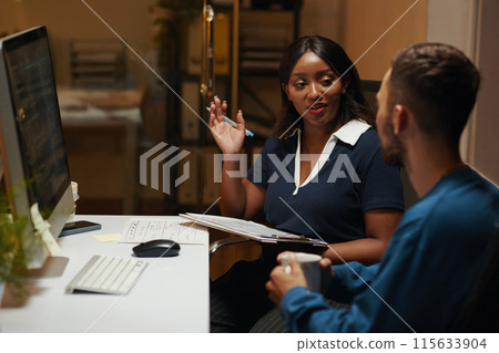 Project Managers Discussing Ideas Project Managers Discussing Ideas 115633904