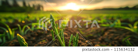 In detailed botanical illustration style, tomatoes thrive on a plantation, their rich, organic fruit ripening amid lush green vines, showcasing natures intricate beauty  115634132