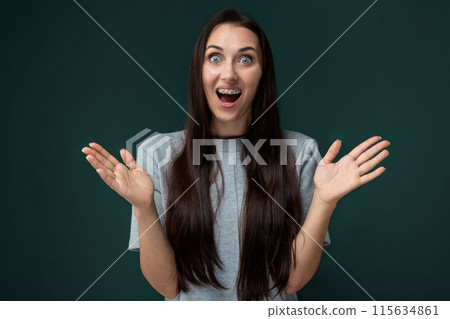 Woman With Surprised Expression Woman With Surprised Expression 115634861