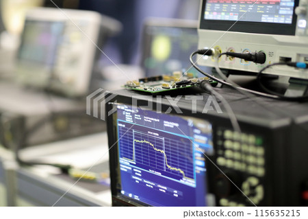 testing of equipment in communication laboratory 115635215