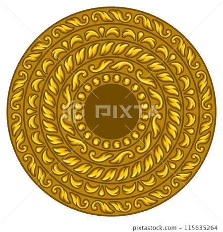 Frame in baroque style. Decorative curling design. Frame in baroque style. Decorative curling design. 115635264