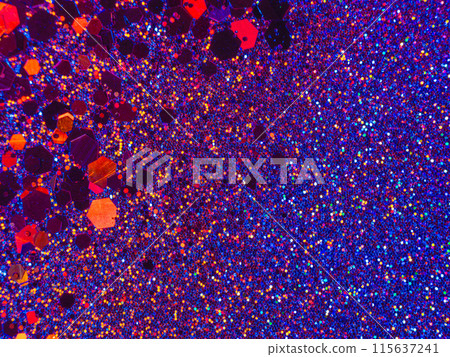 Macro dust of metallic pigment sparkling Macro dust of metallic pigment sparkling 115637241