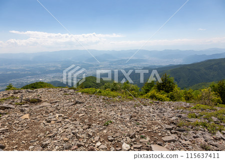 View from the summit of Mikatagamine, Tomi City, Nagano Prefecture 115637411