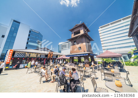 “東京”豐洲遊客如織，風景如畫。 115638368