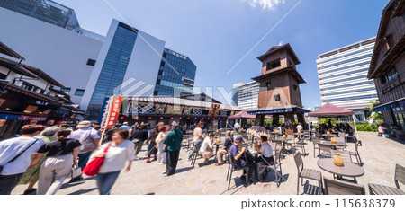 “東京”豐洲遊客如織，風景如畫。 115638379