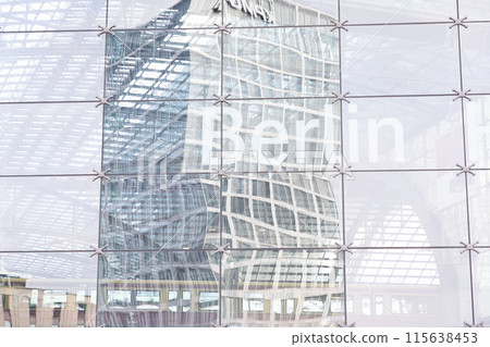 View of modern office building at Berlin Central Station 115638453