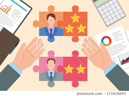 Illustration of personnel evaluation 115638645