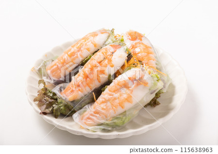 Fresh spring rolls (shrimp) 115638963