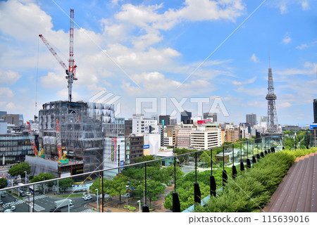 [愛知縣]從中日大廈屋頂花園看到的名古屋榮街景 115639016
