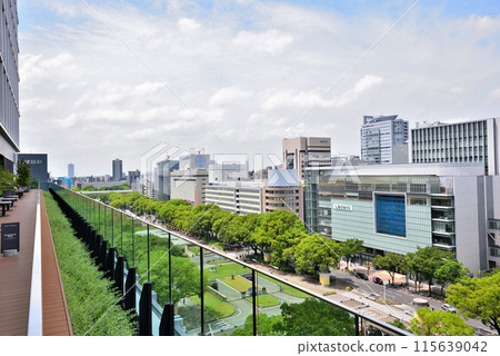 [愛知縣]從中日大廈屋頂花園看到的名古屋榮街景 115639042