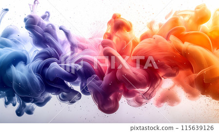 colorful ink 115639126