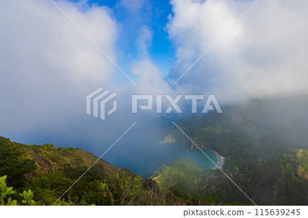 Ogasawara Islands, Chichijima: View from Hatsuneura Observatory 115639245
