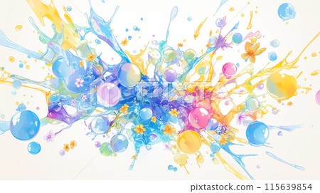 colorful ink colorful ink 115639854
