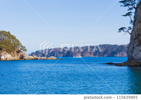 岩手縣宮古市、三陸的壯麗景色、淨土濱海灘 115639905