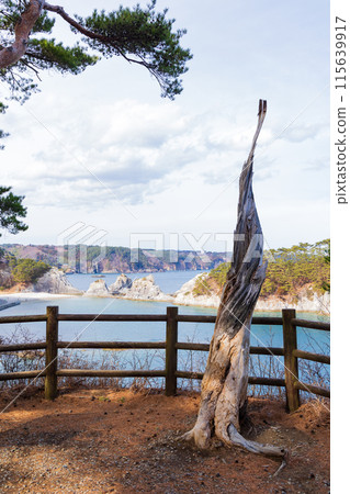 岩手縣宮古市、三陸的壯麗景色、淨土濱海灘 115639917