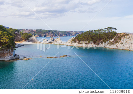 岩手縣宮古市、三陸的壯麗景色、淨土濱海灘 115639918