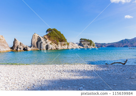 岩手縣宮古市、三陸的壯麗景色、淨土濱海灘 115639984