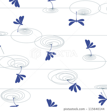 A simple illustration of a dragonfly by the water, A simple illustration of a dragonfly by the water, 115640144