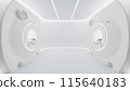 Laboratory abstract background. Wide-angle lens image. Can be used in technology or science background. 115640183