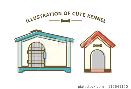 可愛的三角屋頂狗屋材料套裝 115641130