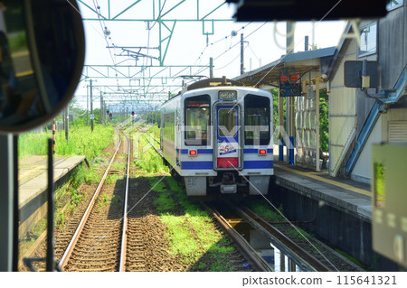 View from the train window from Naoetsu Station to Kashiwazaki Station on the JR East Shinetsu Main Line (Summer 2022) View from the train window from Naoetsu Station to Kashiwazaki Station on the JR East Shinetsu Main Line (Summer 2022) 115641321