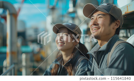 工人的男人和女人 115641840