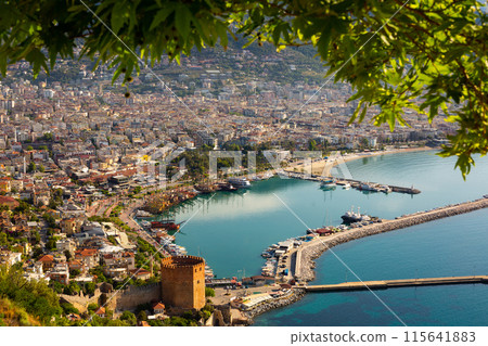 View from above of Alanya city, Turkey View from above of Alanya city, Turkey 115641883