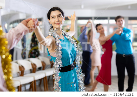 Young girl dancing 115642121