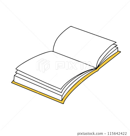 Open book illustration 115642422