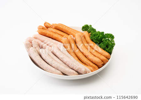 各種類型的維納香腸 115642690