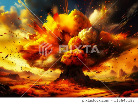 與爆炸的彩色粒子的抽象背景 115643182