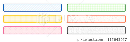 A simple and pop subtitle-based set - Vector material 115643957