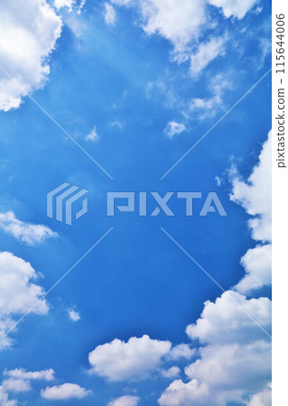 Summer blue sky and clouds Summer blue sky and clouds 115644006