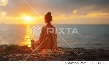 Healing woman AI image 115644165