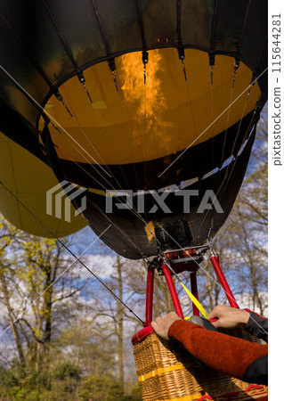 There's a balloon festival in Germany. A lot of people gathered 115644281
