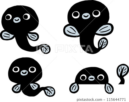 Cute eel character Cute eel character 115644771