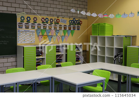 school classroom interior in germany 115645034