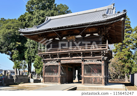 Walking around Konosu-juku on the Nakasendo: Jodo sect Shoganji temple, Niomon gate Walking around Konosu-juku on the Nakasendo: Jodo sect Shoganji temple, Niomon gate 115645247